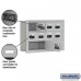 Salsbury Cell Phone Storage Locker - 3 Door High Unit (5 Inch Deep Compartments) - 8 A Doors and 2 B Doors - Aluminum - Recessed Mounted - Resettable Combination Locks  19035-10ARC